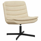 Swivel Armchair Cream 63 x 75 x 76 cm Fabric