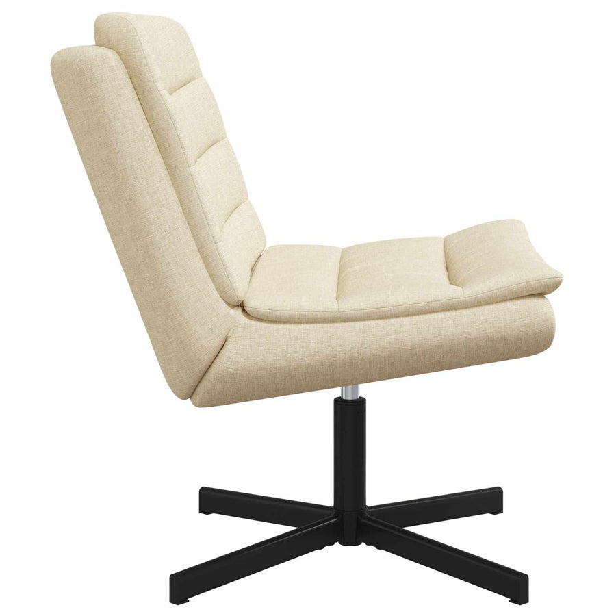 Draaistoel Crème 63 x 75 x 76 cm Stof