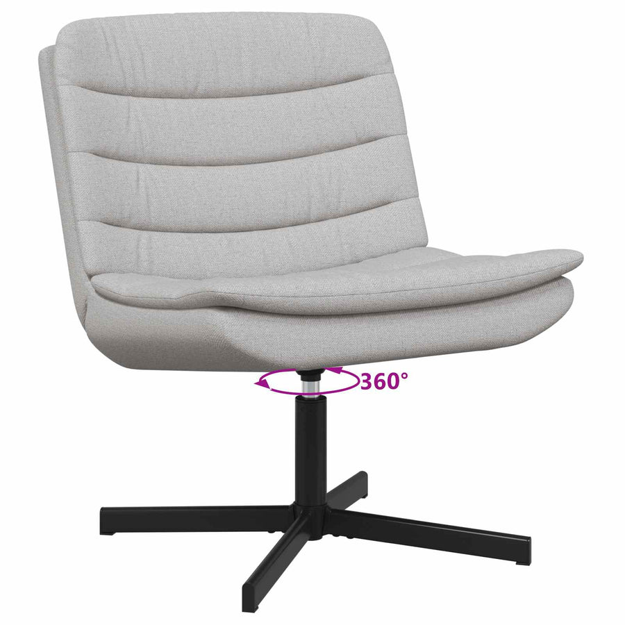Draaistoel Wolkengrijs 63 x 75 x 76 cm Stof