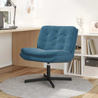 Swivel Recliner Blue 63 x 75 x 76 cm Velvet