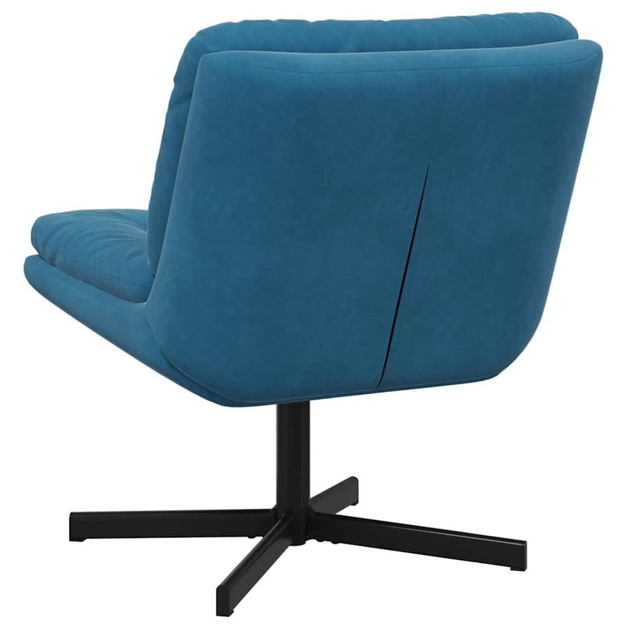 Draaibare Relaxstoel met kussen Anders Blauw 63 x 75 x 76 cm Fluweel