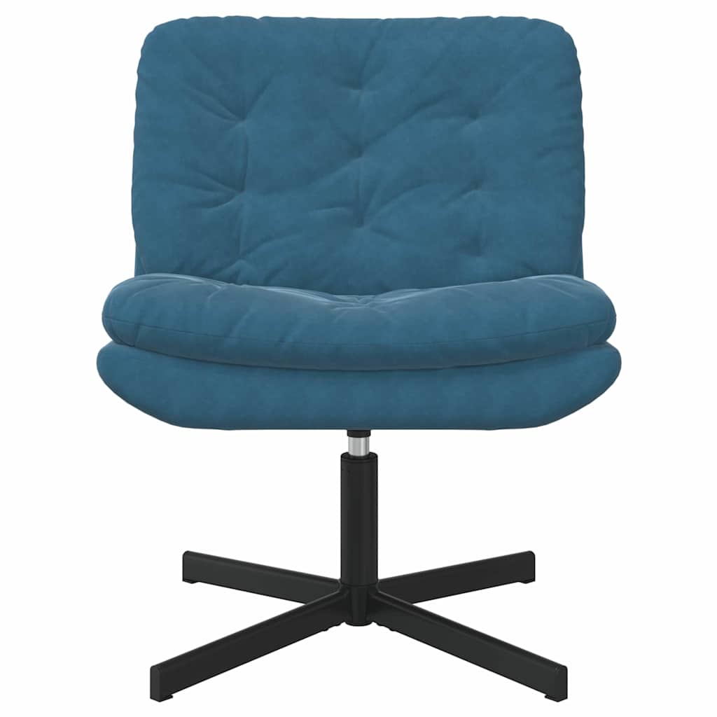 Draaibare Relaxstoel met kussen Anders Blauw 63 x 75 x 76 cm Fluweel