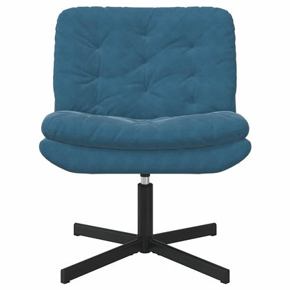 Draaibare Relaxstoel met kussen Anders Blauw 63 x 75 x 76 cm Fluweel