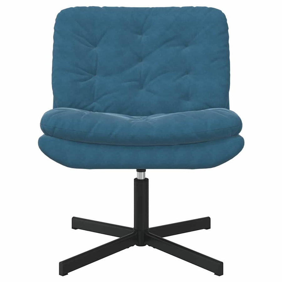 Draaibare Relaxstoel met kussen Anders Blauw 63 x 75 x 76 cm Fluweel