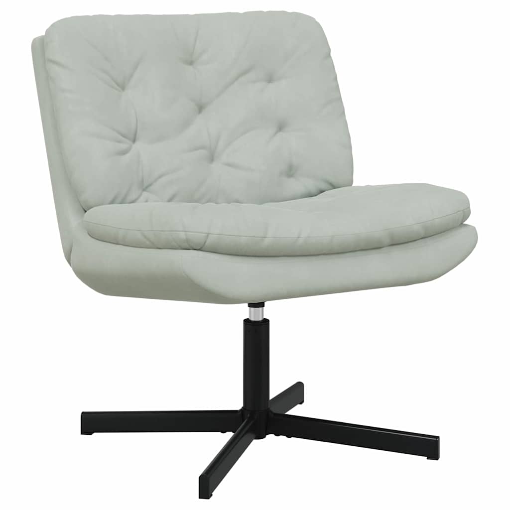 Draaibare Relaxstoel Lichtgrijs 63 x 75 x 76 cm Fluweel