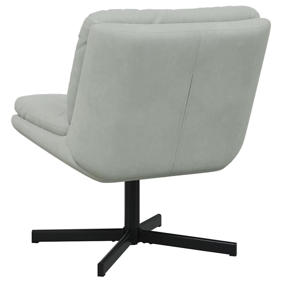 Draaibare Relaxstoel Lichtgrijs 63 x 75 x 76 cm Fluweel