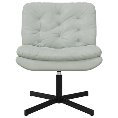 Draaibare Relaxstoel Lichtgrijs 63 x 75 x 76 cm Fluweel