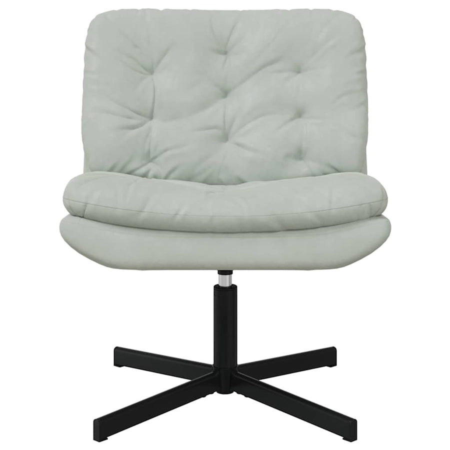 Draaibare Relaxstoel Lichtgrijs 63 x 75 x 76 cm Fluweel