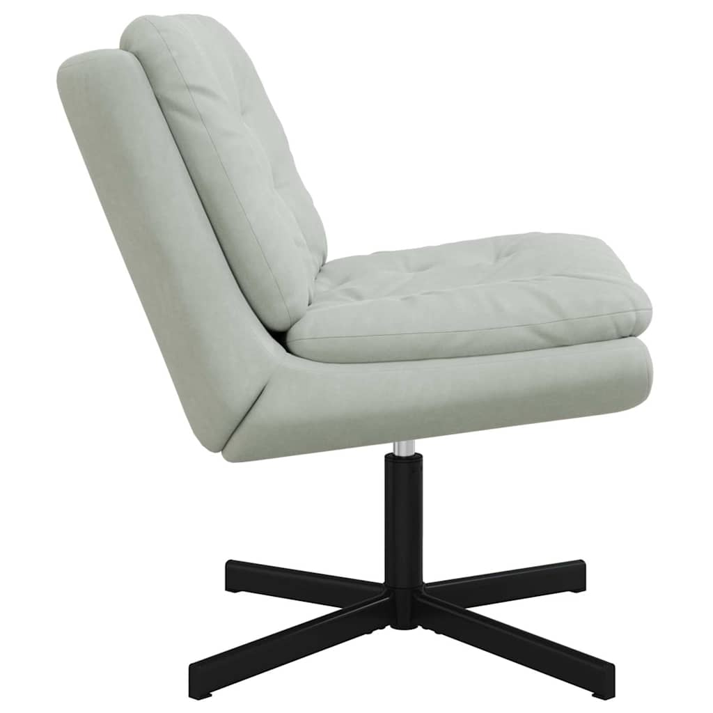 Draaibare Relaxstoel Lichtgrijs 63 x 75 x 76 cm Fluweel