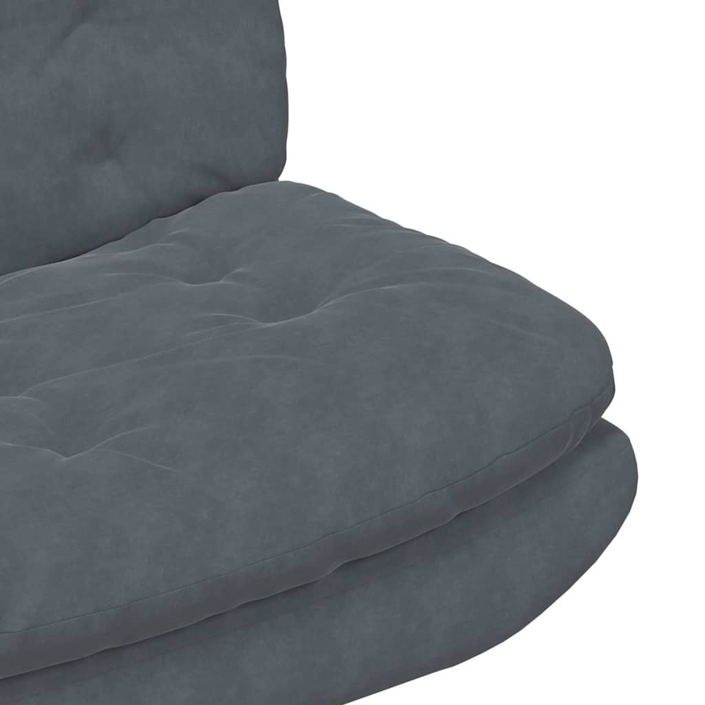 Draaibare Relaxstoel Donkergrijs 63 x 75 x 76 cm Fluweel