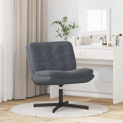 Draaibare Relaxstoel Donkergrijs 63 x 75 x 76 cm Fluweel