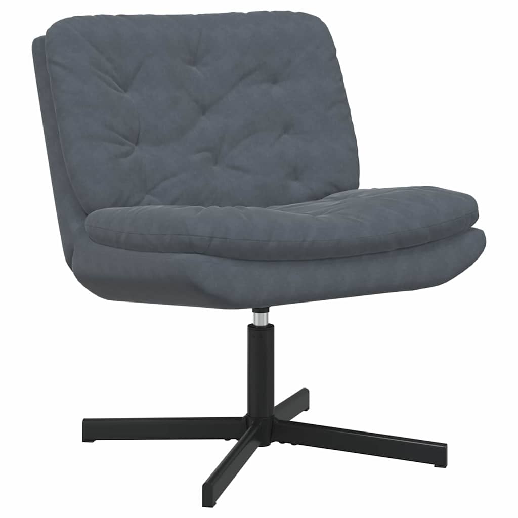 Draaibare Relaxstoel Donkergrijs 63 x 75 x 76 cm Fluweel
