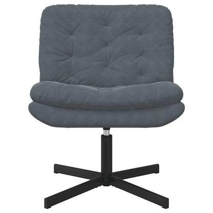 Draaibare Relaxstoel Donkergrijs 63 x 75 x 76 cm Fluweel
