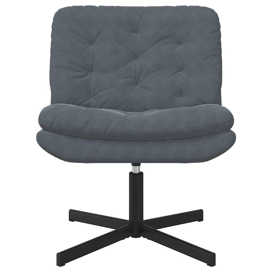 Draaibare Relaxstoel Donkergrijs 63 x 75 x 76 cm Fluweel
