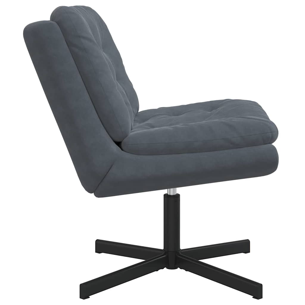 Draaibare Relaxstoel Donkergrijs 63 x 75 x 76 cm Fluweel