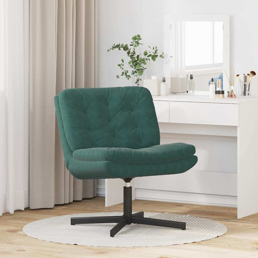 Draaibare Relaxstoel Donkergroen 63 x 75 x 76 cm Fluweel