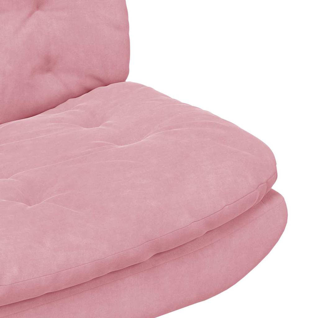 Draaibare Relaxstoel met kussen Anders Roze 63 x 75 x 76 cm Fluweel