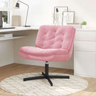 Swivel Recliner Pink 63 x 75 x 76 cm Velvet