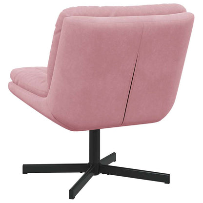 Draaibare Relaxstoel met kussen Anders Roze 63 x 75 x 76 cm Fluweel