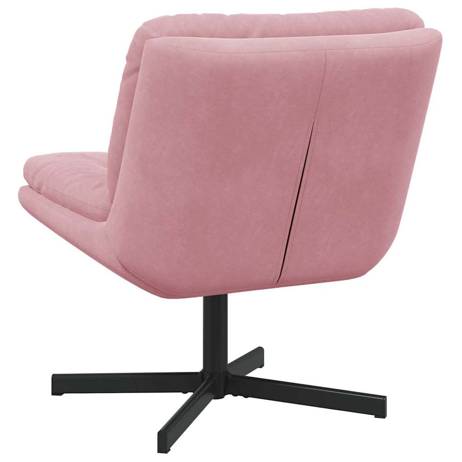 Draaibare Relaxstoel met kussen Anders Roze 63 x 75 x 76 cm Fluweel