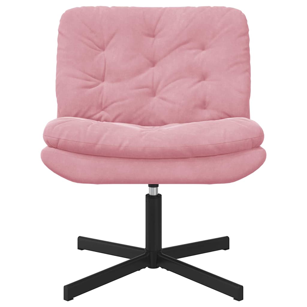 Draaibare Relaxstoel met kussen Anders Roze 63 x 75 x 76 cm Fluweel