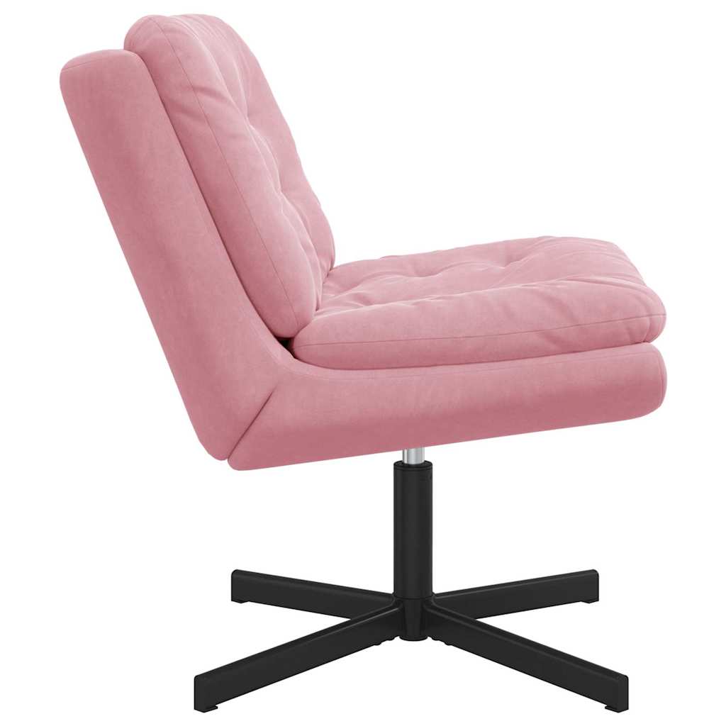 Draaibare Relaxstoel met kussen Anders Roze 63 x 75 x 76 cm Fluweel