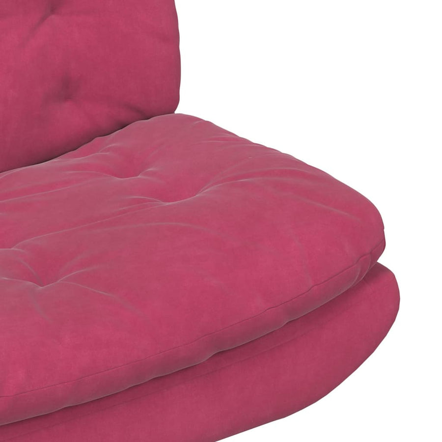 Draaibare Relaxstoel Wijnrood 63 x 75 x 76 cm Fluweel