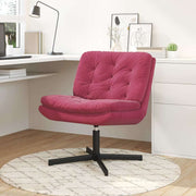 Relaxstoel draaibaar wijnrood 63x75x76 cm fluweel