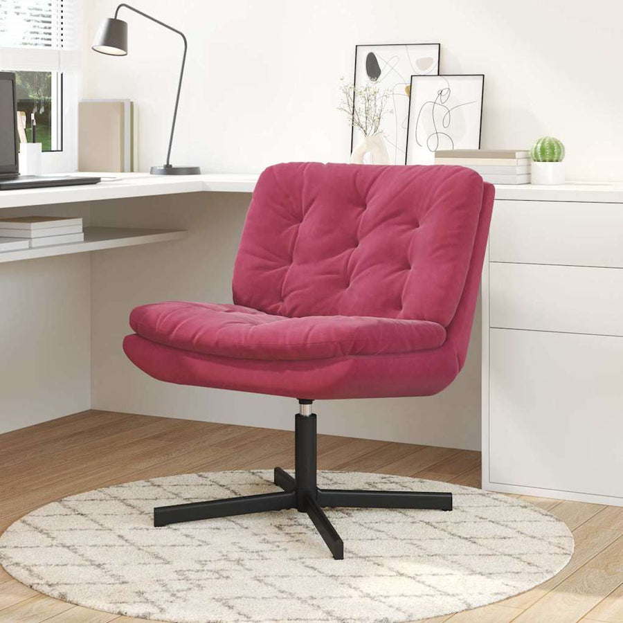 Draaibare Relaxstoel Wijnrood 63 x 75 x 76 cm Fluweel