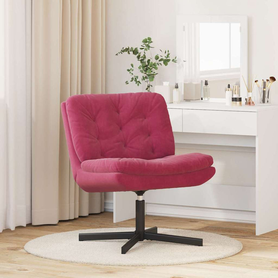 Draaibare Relaxstoel Wijnrood 63 x 75 x 76 cm Fluweel