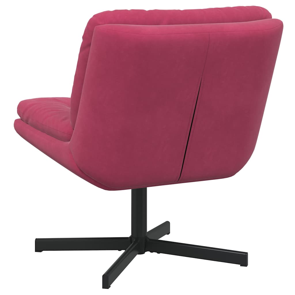 Draaibare Relaxstoel Wijnrood 63 x 75 x 76 cm Fluweel