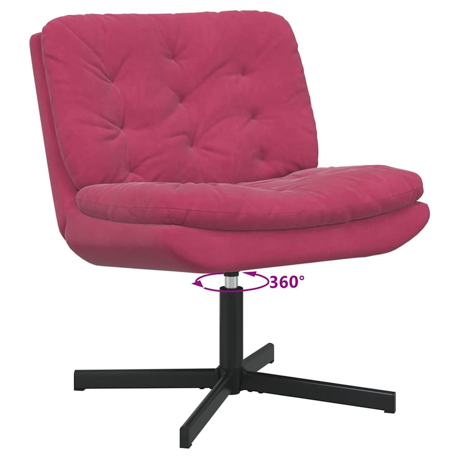 Draaibare Relaxstoel Wijnrood 63 x 75 x 76 cm Fluweel