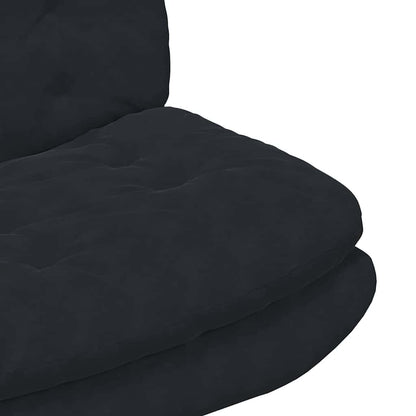 Draaibare Relaxstoel met kussen Anders Zwart 63 x 75 x 76 cm Fluweel