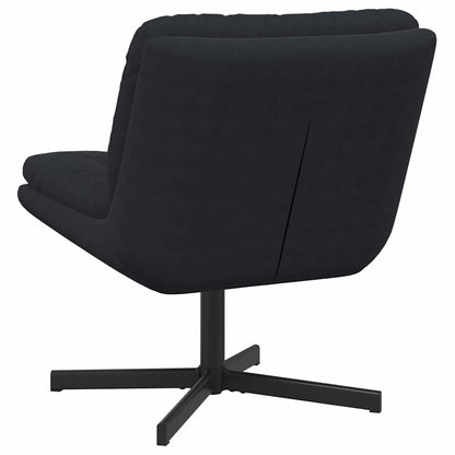 Draaibare Relaxstoel met kussen Anders Zwart 63 x 75 x 76 cm Fluweel
