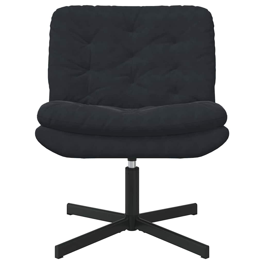Draaibare Relaxstoel met kussen Anders Zwart 63 x 75 x 76 cm Fluweel