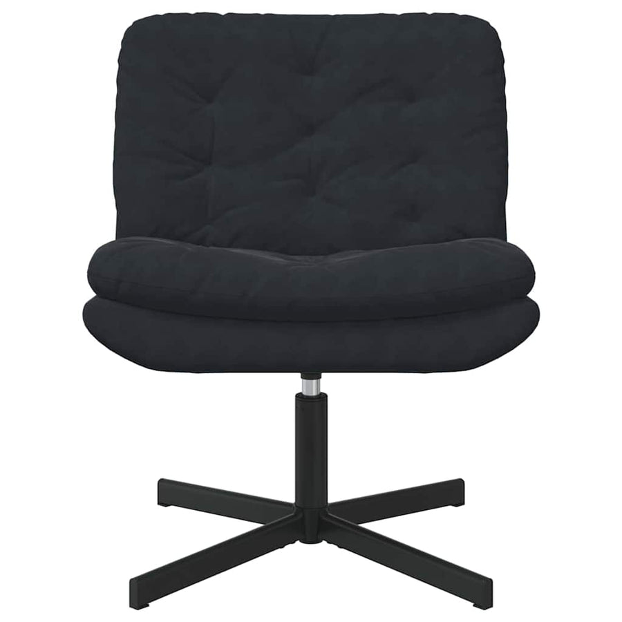 Draaibare Relaxstoel met kussen Anders Zwart 63 x 75 x 76 cm Fluweel
