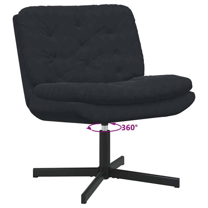 Draaibare Relaxstoel met kussen Anders Zwart 63 x 75 x 76 cm Fluweel
