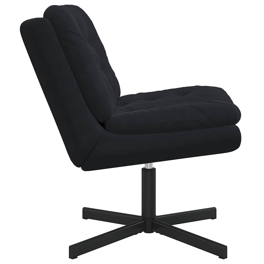 Draaibare Relaxstoel met kussen Anders Zwart 63 x 75 x 76 cm Fluweel