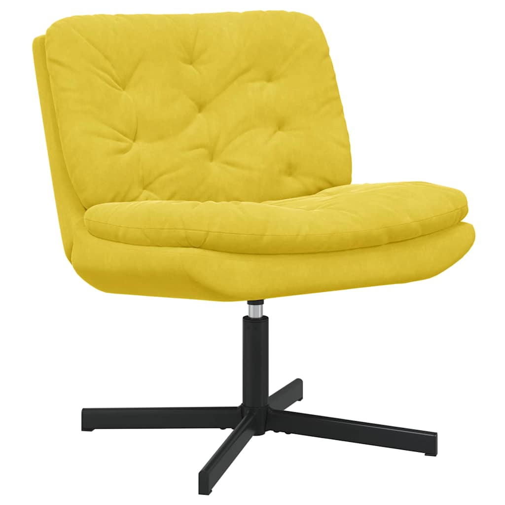 Draaibare Relaxstoel met kussen Anders Geel 63 x 75 x 76 cm Fluweel