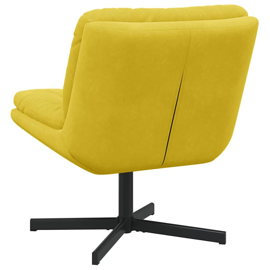 Draaibare Relaxstoel met kussen Anders Geel 63 x 75 x 76 cm Fluweel