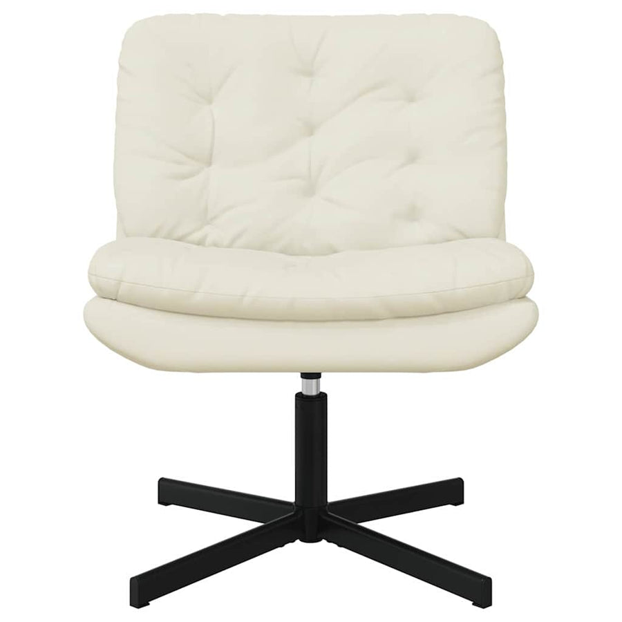 Draaibare Relaxstoel met kussen Anders Crème 63 x 75 x 76 cm Fluweel