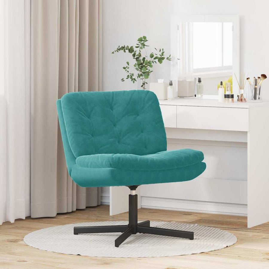 Draaibare Relaxstoel Turquoise 63 x 75 x 76 cm Fluweel