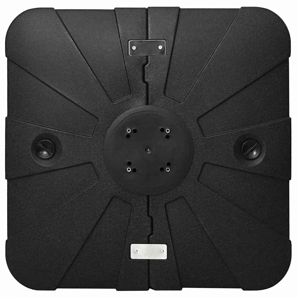 Vrijhangende parasolvoet Zwart 86 x 86 x 19 cm
