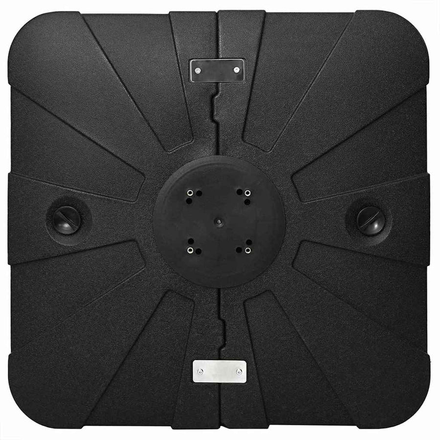 Vrijhangende parasolvoet Zwart 86 x 86 x 19 cm