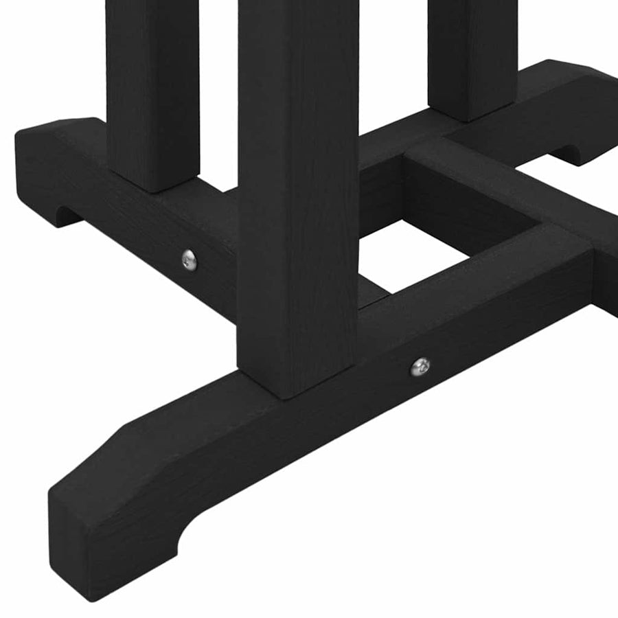 Tuin Bar Set 3 pcs Zwart HDPE