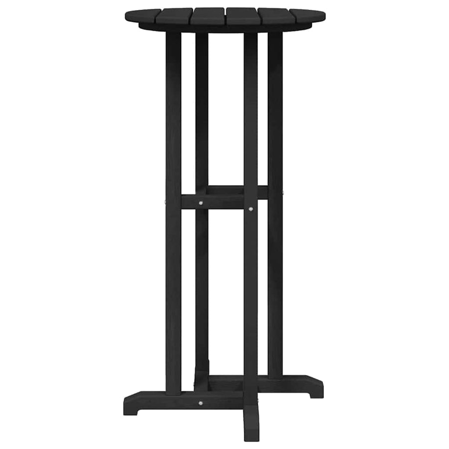 Tuin Bar Set 3 pcs Zwart HDPE