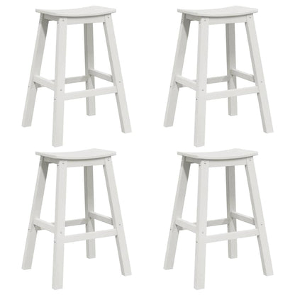 Tuin Bar Set 4 pcs Wit HDPE