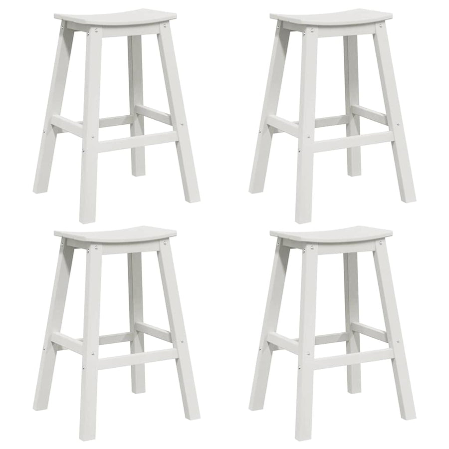 Tuin Bar Set 4 pcs Wit HDPE
