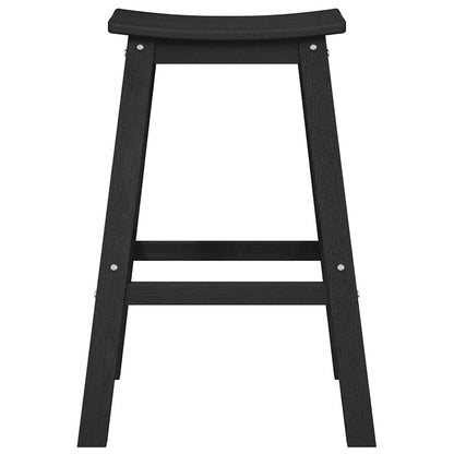 Tuin Bar Set 4 pcs Zwart HDPE