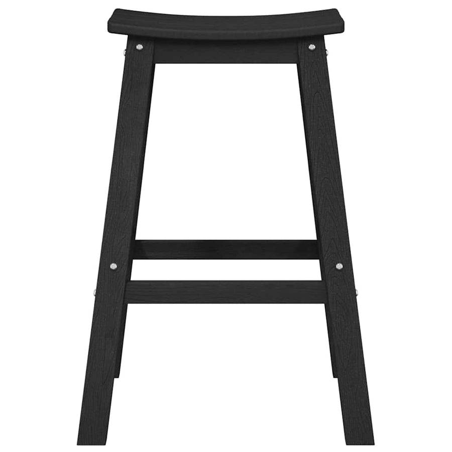 Tuin Bar Set 4 pcs Zwart HDPE